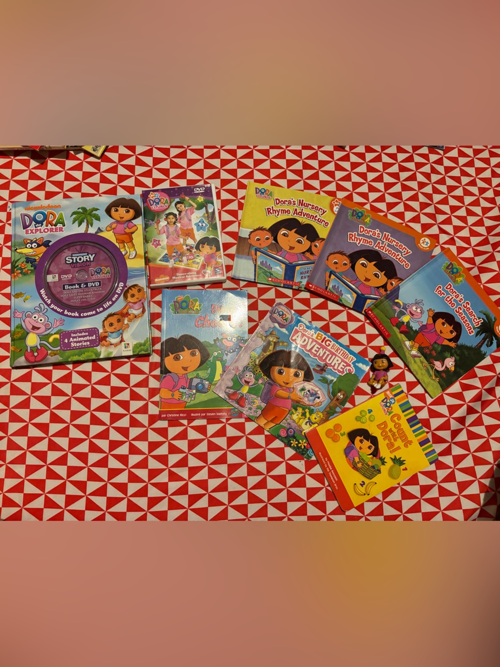Dora books and DVD